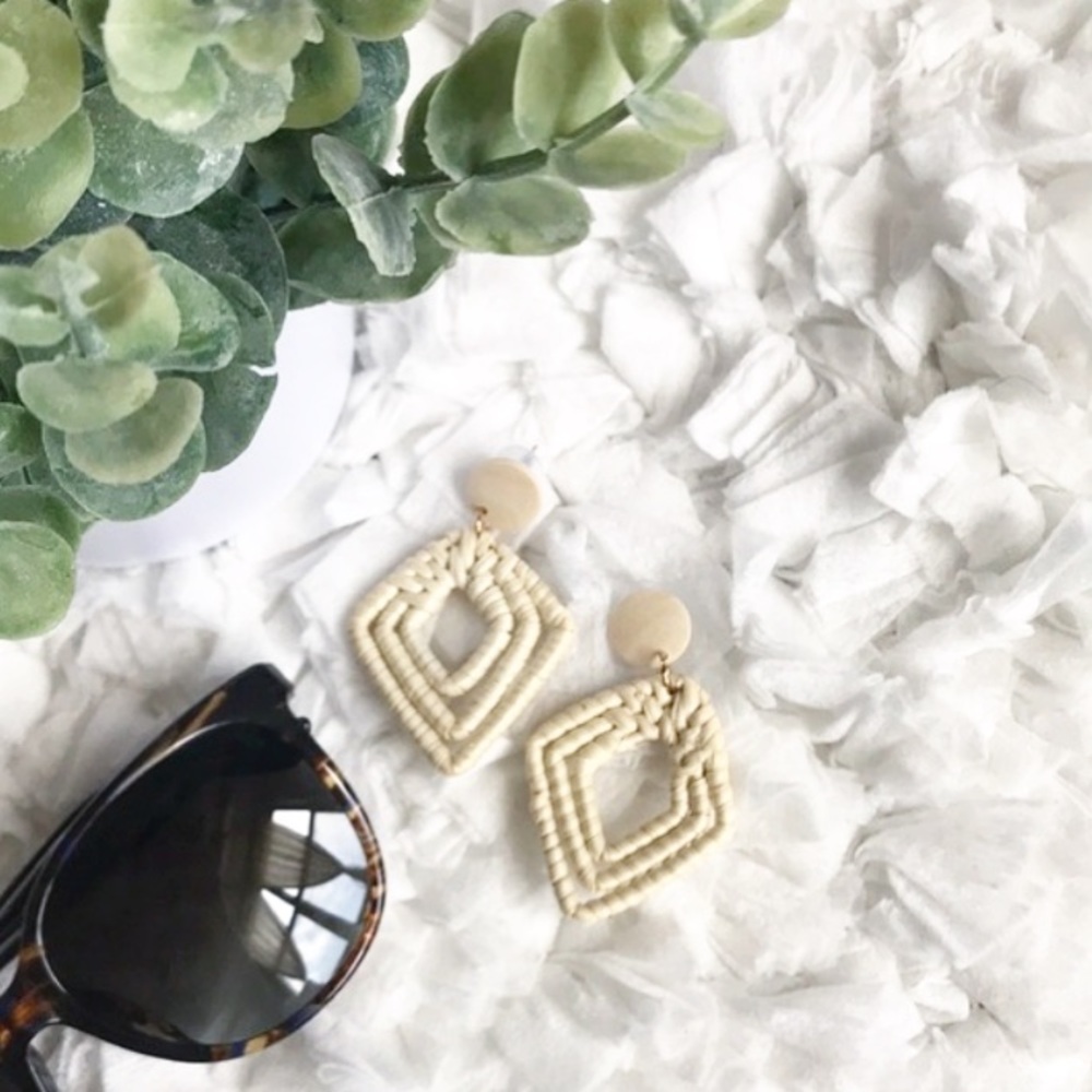 Rattan Earrings